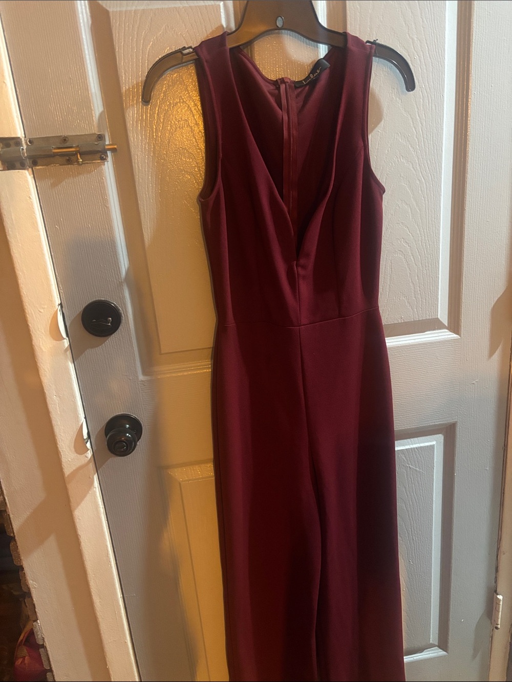 Lulus plunge neck jumpsuit